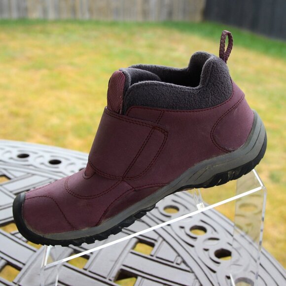 Keen Dry Waterproof Purple Gray Hiking Boots Style 1020134 -  Big Kid Size 6 - Picture 3 of 12